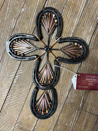 TWISTED IRON: Small 5 Shoe Cross
