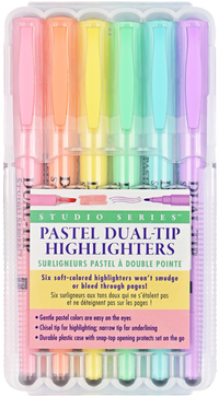 Studio Series Dual-Tip Pastel Highlighters (Set of 6)