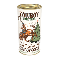 Cowboy Christmas Chocolate Cocoa (7oz Round Tin)