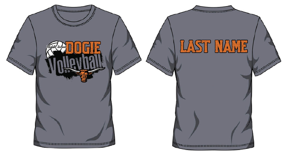 Newcastle Middle School Dogie Volleyball Shirt