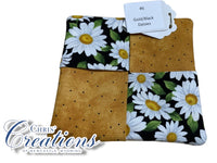 COASTER Gold/Black Daisies