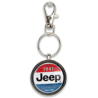 Jeep Since 1941 Patriotic Keychain