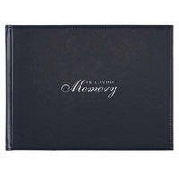 Guest Book Navy In Loving Memory