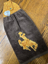 Wyoming Towel - Gold Horse #5