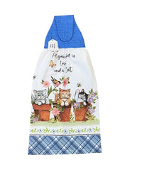 KITCHEN TOWEL all you need is love and a cat #55