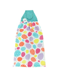 KITCHEN TOWEL scattered bright Easter eggs E1