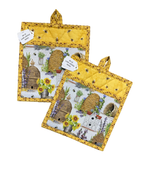 OVEN POCKET MITT Bee Hive Garden
