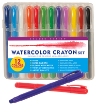 Studio Series Watercolor Crayon Set (Set of 12)