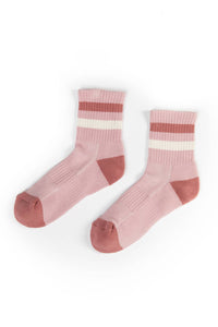 SC10025C-Color Block Stripe Crew Socks