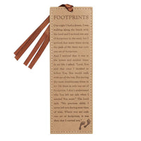Bookmark Faux Leather Footprints