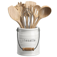 Rosie Utensil Holder, White