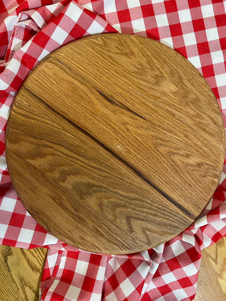 TURN TABLE 18" round solid oak