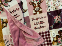 Baby Cuddle Blanket Western mauve/pink #36