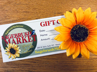 Sagebrush Market Gift Certificates
