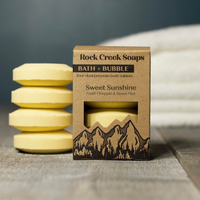 A BATH BOMB WITH BUBBLES Sweet Sunshine Set of 4