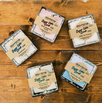 Rock Bottom Soap - SUGAR CUBE SCRUB Black Raspberry Vanilla 4 PACK