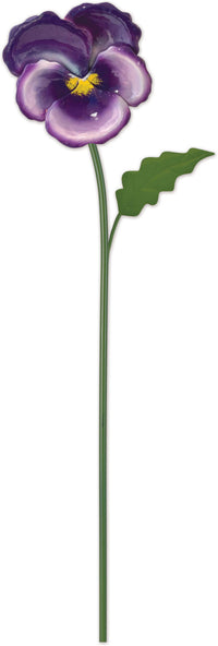 Purple Pansy Pick-24"