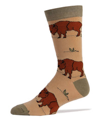 Buffalo | Men's Cotton Crew Funny Animal Socks