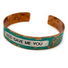 God Gave Me You - Metal Western Cuff