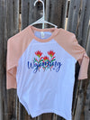 Pink Wyoming Jersey T Youth Sized