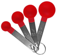 4pc Measuring Spoon Set, 5 Color Options