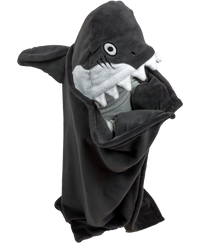 Wearable Hooded Fleece Blankets For Kids - Shark