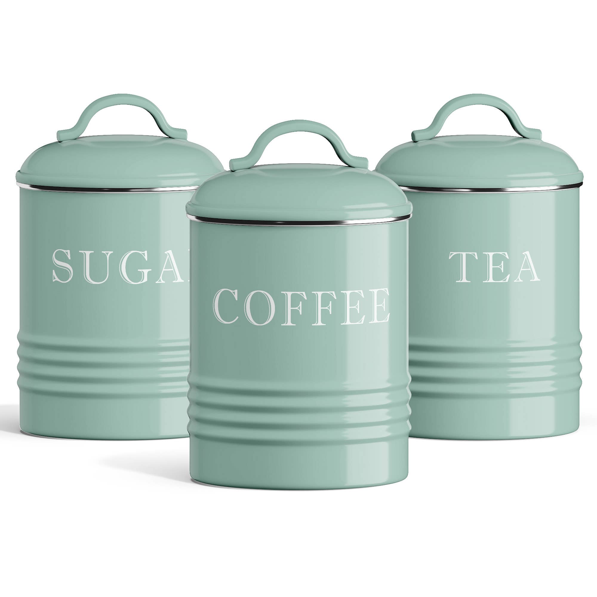 S/3 Petite Metal Kitchen Canisters