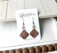 Polymer Clay Earrings - Boho Scallop