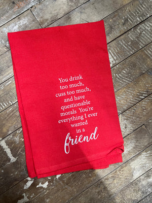 You Drink Too Much You Cuss Too Much Cotton Hand Towel