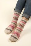 SC10019C-Aztec Graphic Cozy Crew Socks
