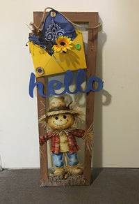 "Hello" sign