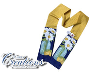 KITCHEN TOWEL SCARF Daisies in Mason Jars