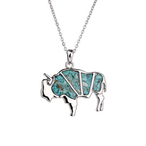 Wildlife and Earth Bison Necklace