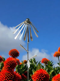 TWISTED IRON droopy flower stake