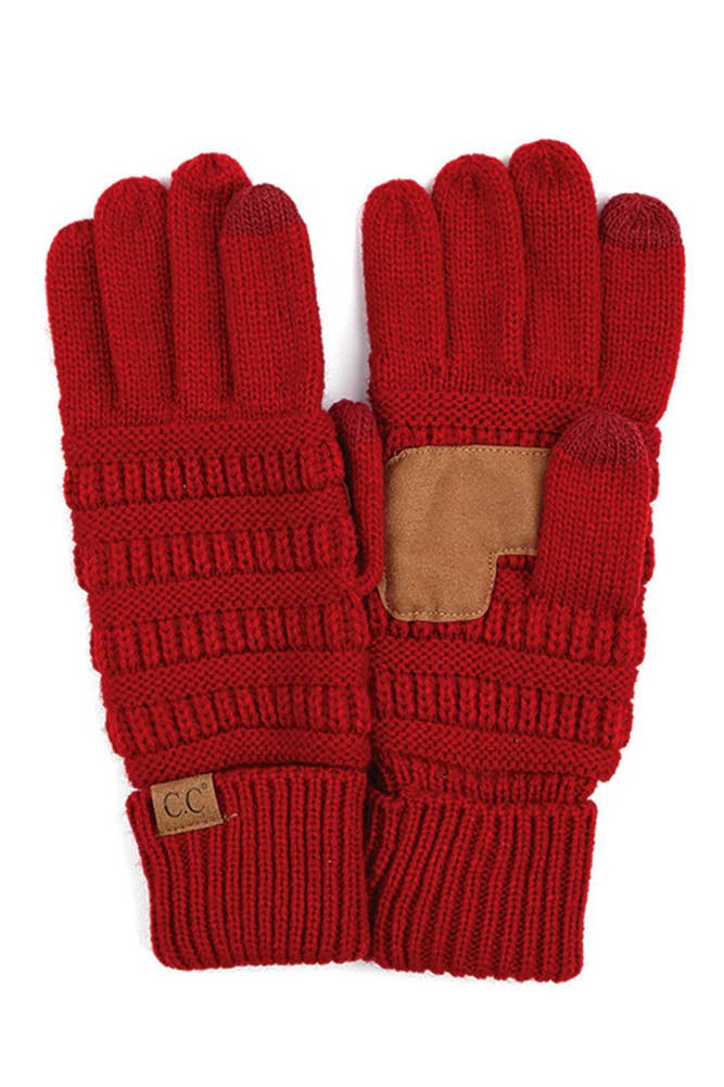 C.C Knitted Touch Screen Compatible Gloves