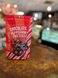 Chocolate Peppermint Pretzels