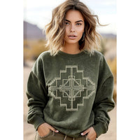 AZTEC PUFF MINERAL GRAPHIC SWEATSHIRTS
