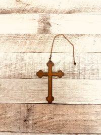 Vintage Cross Rustic Ceiling Fan Pull