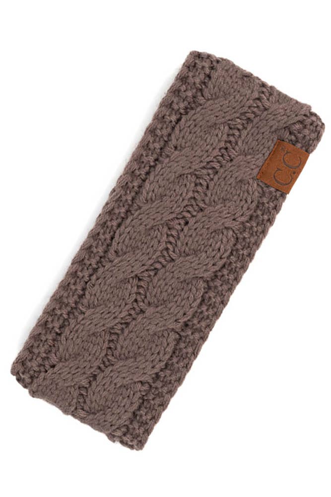 C.C Cable Knit Solid Headband