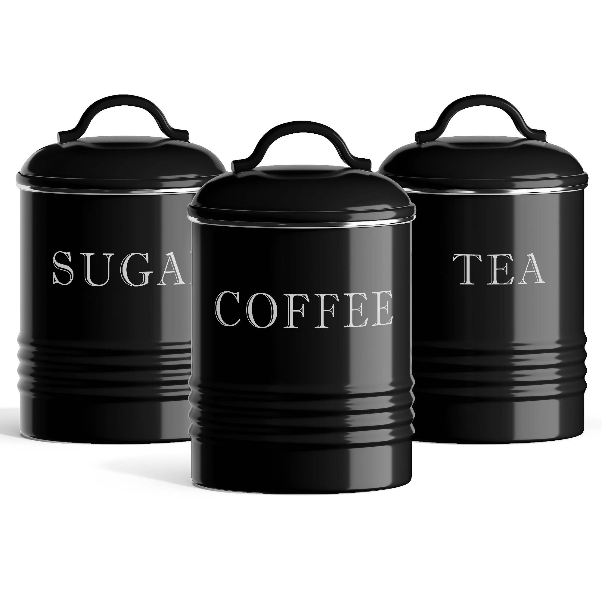 S/3 Petite Metal Kitchen Canisters