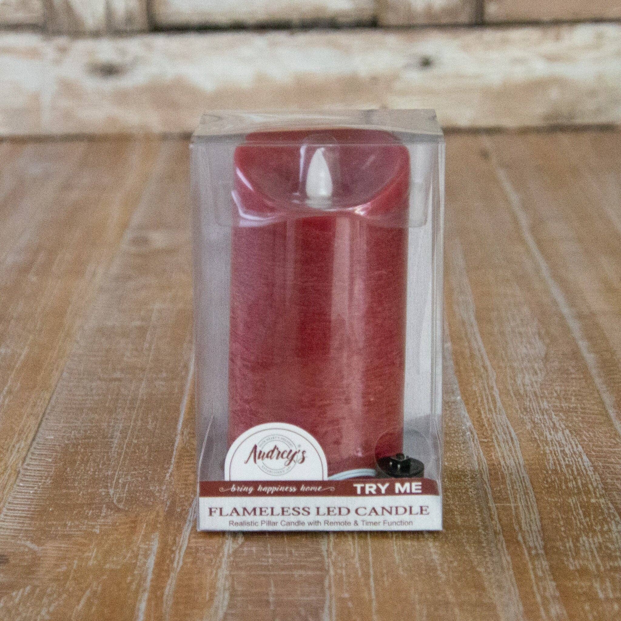 Candle - LED Red Flickering Pillar