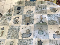 CUDDLE BLANKET Love to Moon & Back - blue #32