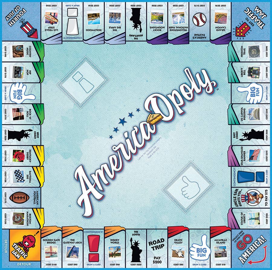 America-Opoly Board Game