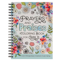 Coloring Book Spiral Prayers & Praises for Girls