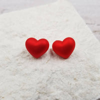 Passionate Red Heart Earrings for Valentine