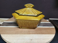 Gold "Maurice of California" lidded dish