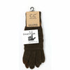 Metallic Cable Knit CC Gloves G20MET