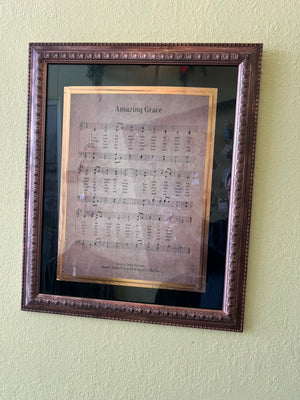 "Amazing Grace" in vintage frame