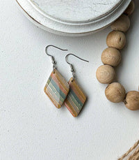 Polymer clay earrings - Summer/Beach inspired colors