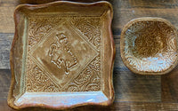 Wyoming Pottery Plate & Bowl Set TAN